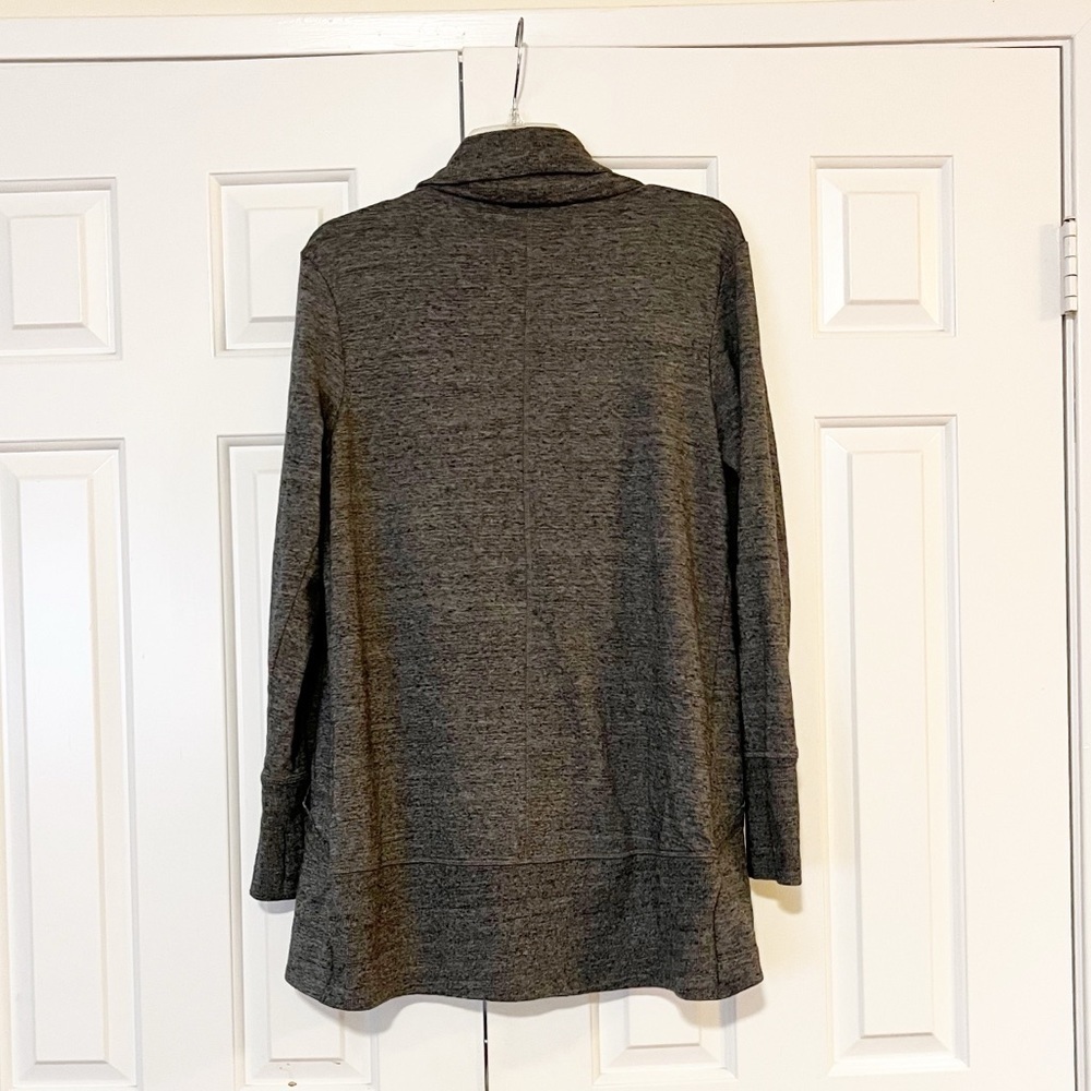 Athleta gray open front long sleeve cardigan with pockets. Size Women's Large - Picture 15 of 15